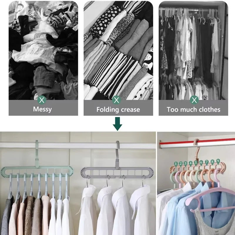 9-in-1 Pants hangers save space™