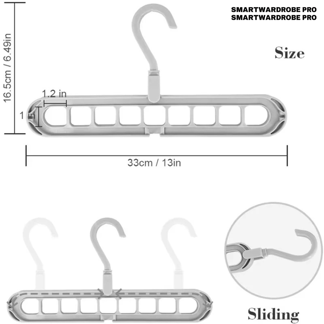 9-in-1 Pants hangers save space™